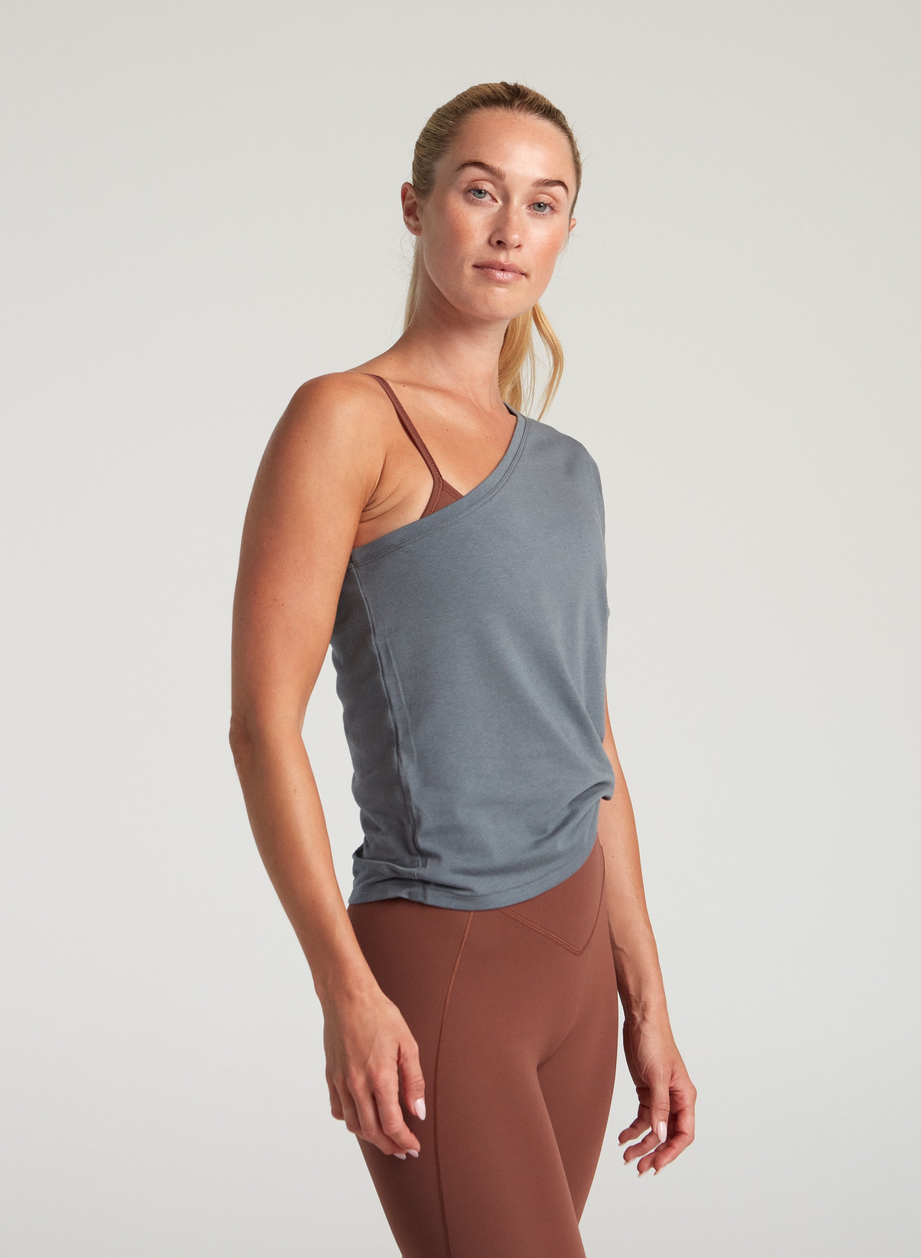 Off The Shoulder Tee Shirt - Stone