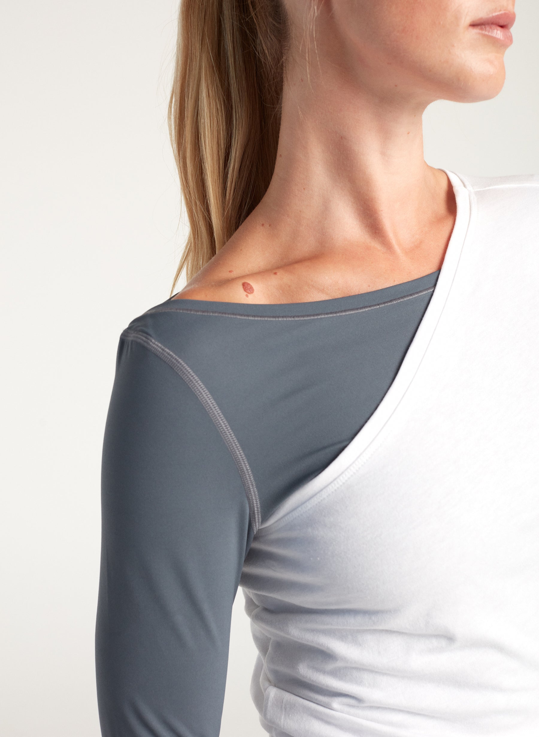 Off The Shoulder Tee Shirt - White