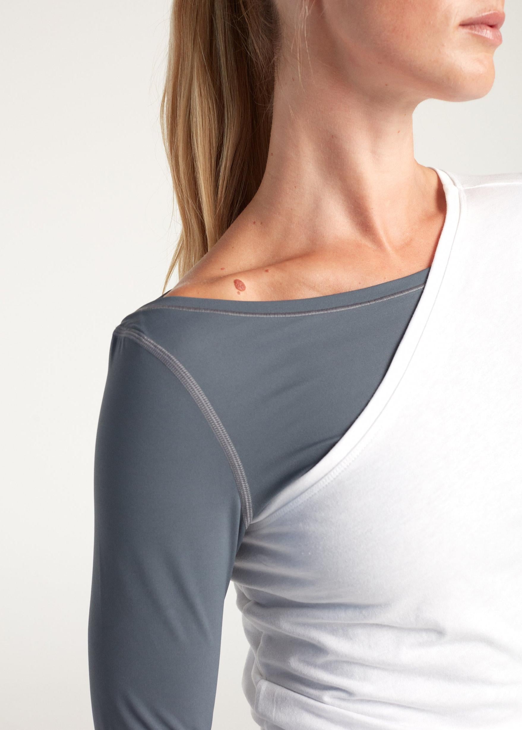 Off The Shoulder Tee Shirt - White