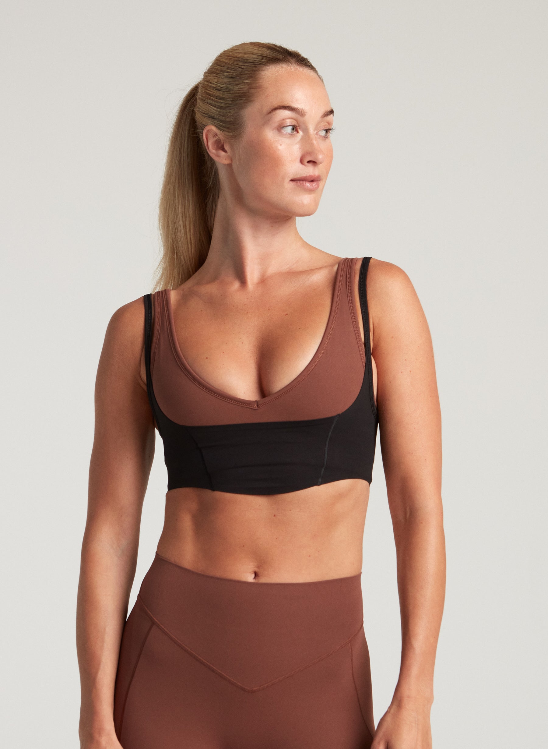 Plunge Bra - Mink
