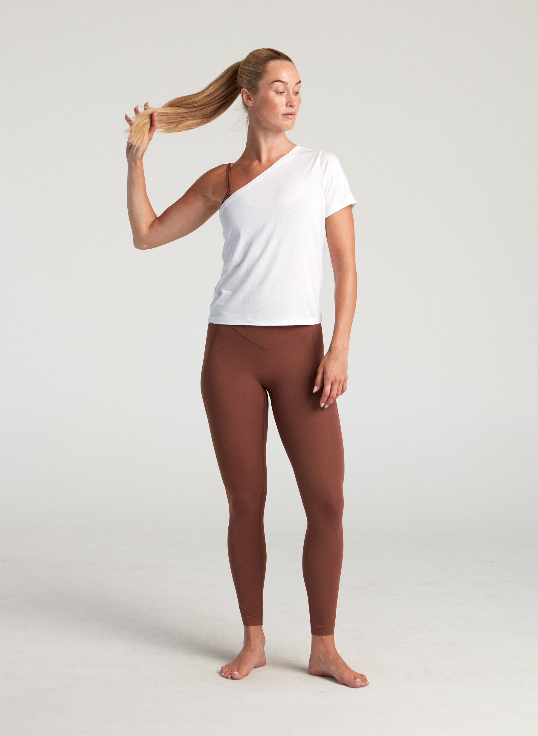 Off The Shoulder Tee Shirt - White